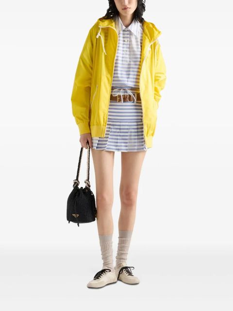 Prada striped poplin polo shirt - Blue - zdjęcie produktu nr 2