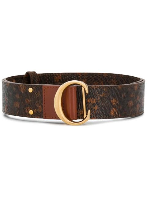 Chloé lizard-effect belt - Brown - zdjęcie produktu nr 2