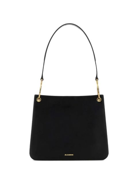 Jil Sander ring-detail shoulder bag - Black - zdjęcie produktu nr 1
