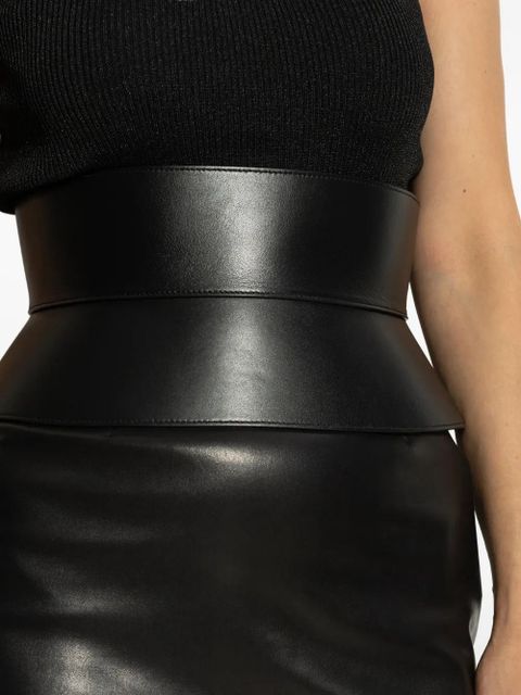 Givenchy zip-fastening leather belt - Black