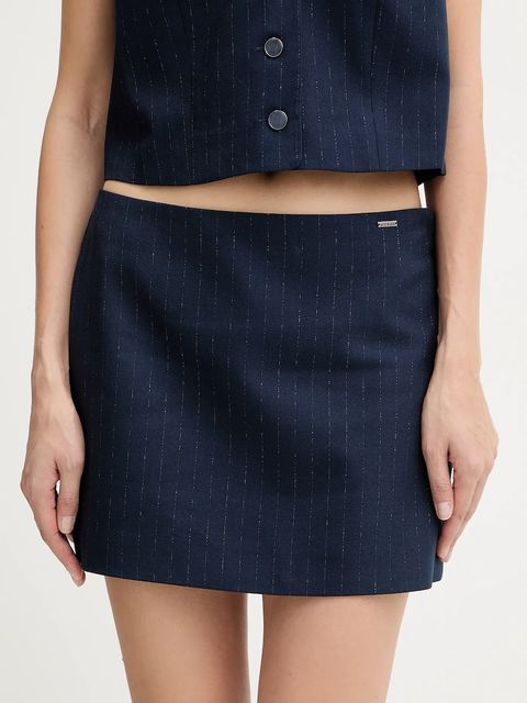 Guess spódnica mini ZANITA kolor granatowy mini prosta W5BD64 W2422 - zdjęcie produktu nr 1