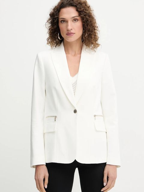 Morgan marynarka VBEKA.F kolor biały jednorzędowa gładka VBEKA.F - zdjęcie produktu nr 1