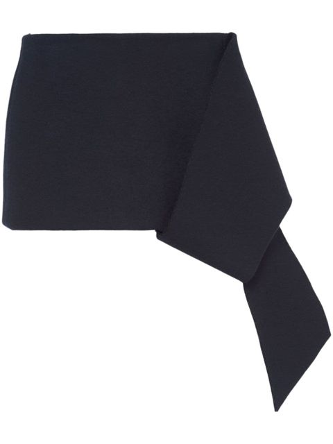 Prada asymmetric-hem mini skirt - Black - zdjęcie produktu nr 1