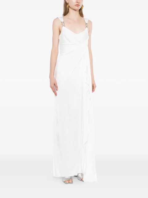 Versace Jersey Draped dress - White