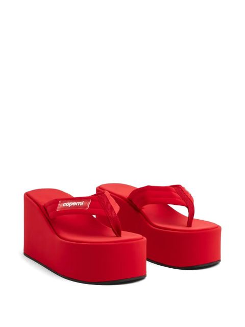 Coperni platform thong sandals - Red