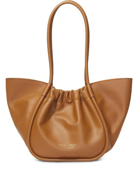 Proenza Schouler large ruched tote bag - Brown - zdjęcie produktu nr 1