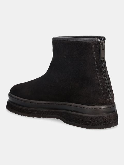 Gant botki zamszowe Sistown damskie kolor brązowy na platformie lekko ocieplone 31543103