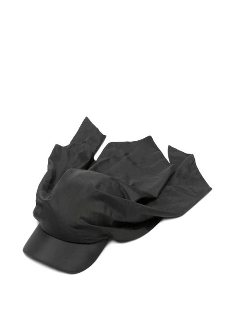 Jil Sander draped hat - Black - zdjęcie produktu nr 1