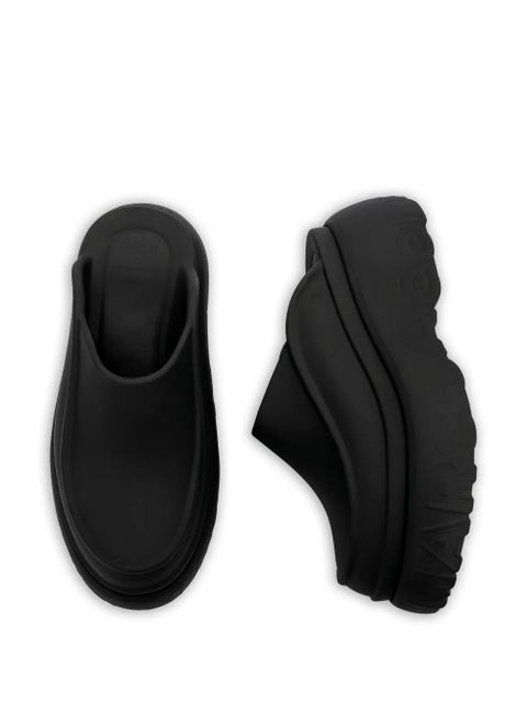 Marc Jacobs x Melissa logo-embossed mules - Black