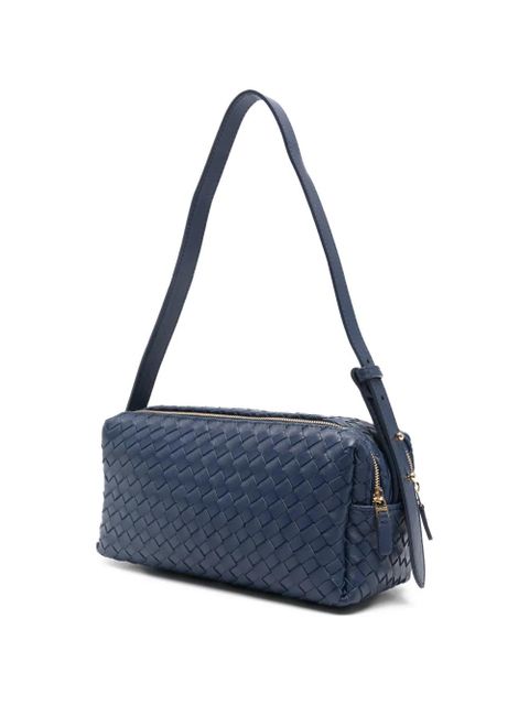 Elleme woven-leather shoulder bag - Blue