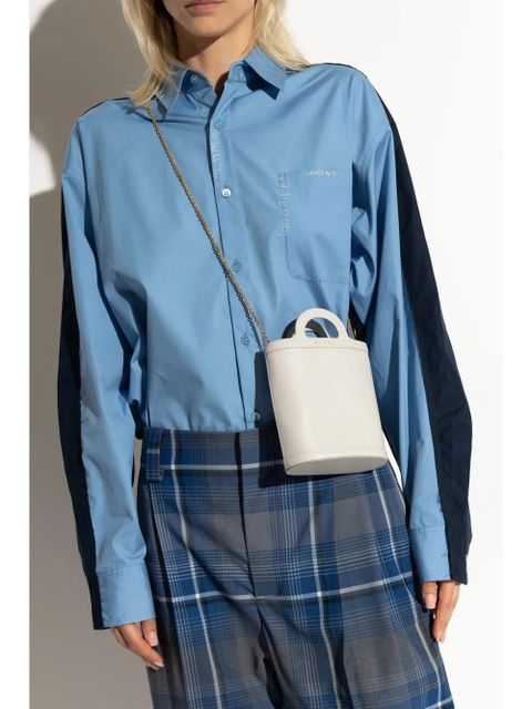 Marni mini Tropicalia bucket bag - White - zdjęcie produktu nr 2