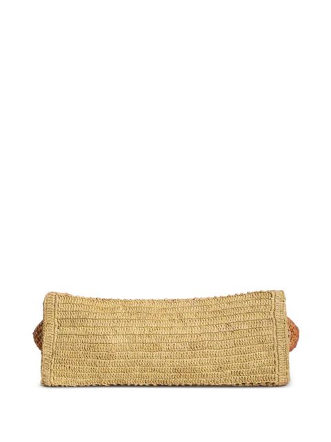 Chloé crocheted raffia tote bag - Pink