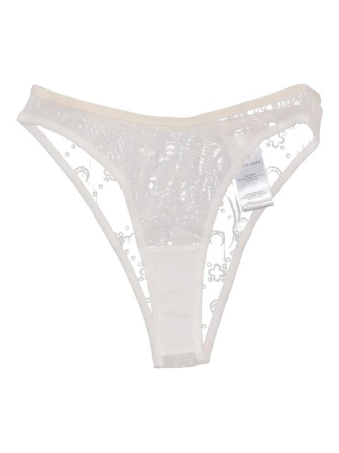 Marine Serre mesh high-cut panties - White - zdjęcie produktu nr 2