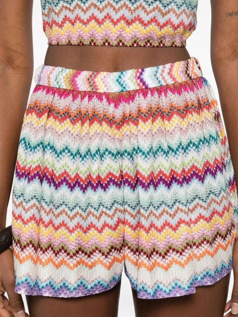 Missoni chevron knitted shorts - Neutrals