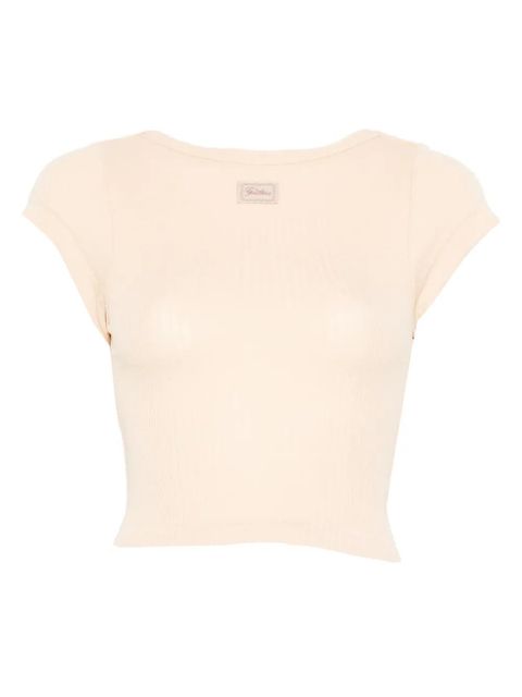 Jean Paul Gaultier ribbed short-sleeve T-shirt - Neutrals - zdjęcie produktu nr 1