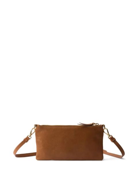 Prada nappa leather wallet with shoulder strap - Brown - zdjęcie produktu nr 2