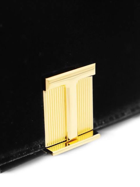TOM FORD velvet clutch bag - Black