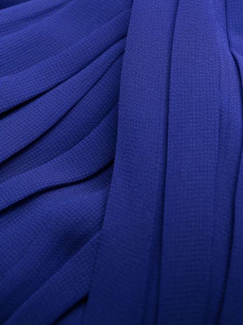 Self-Portrait sweetheart-neck dress - Blue