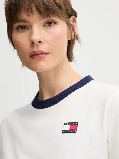 Tommy Hilfiger t-shirt bawełniany SAILING damski kolor biały WW0WW45598