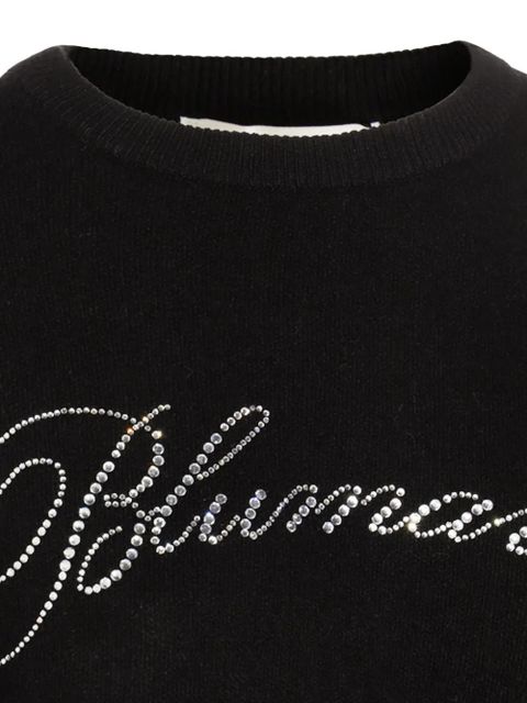 Blumarine crystal-embellished wool sweater - Black - zdjęcie produktu nr 2