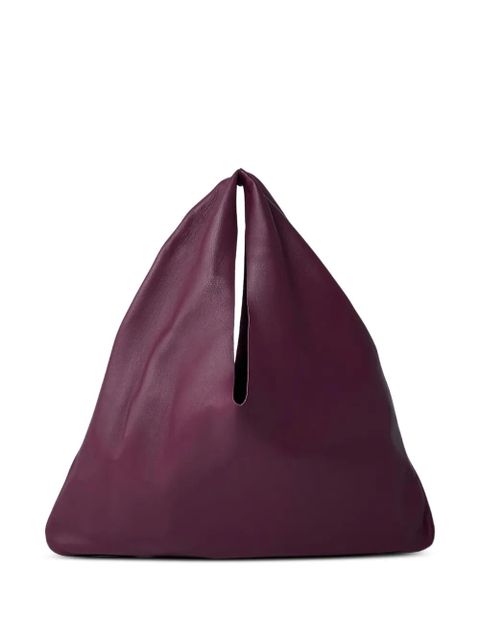 The Row small Bindle leather tote bag - Red - zdjęcie produktu nr 1