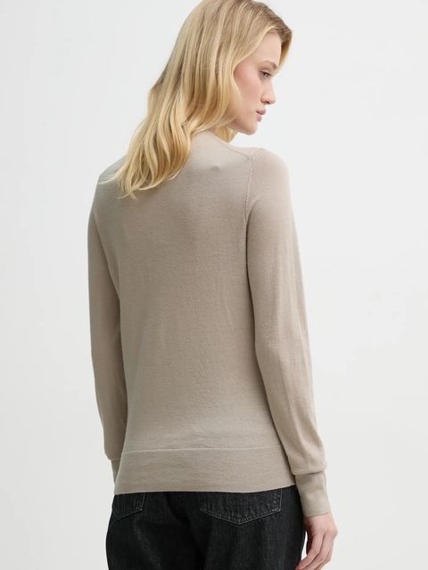 Filippa K kardigan wełniany kolor szary lekki 28921