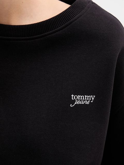 Tommy Jeans bluza damska kolor czarny gładka DW0DW21961
