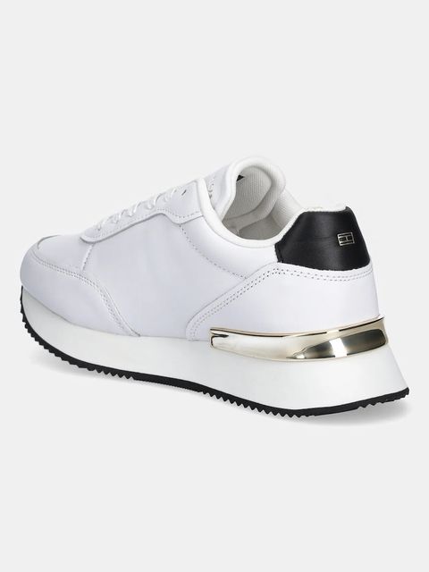 Tommy Hilfiger sneakersy skórzane CHIC FASHION RUNNER damskie kolor biały FW0FW08695