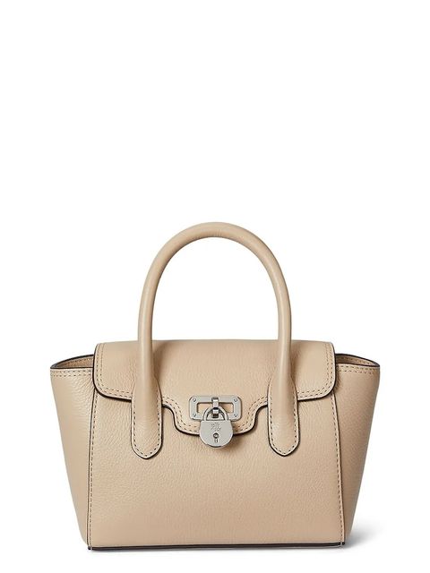 Lauren Ralph Lauren torebka skórzana kolor beżowy 431969349 - zdjęcie produktu nr 1