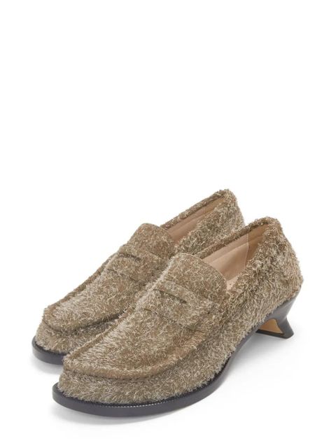 LOEWE Campo loafer in brushed suede - Brown - zdjęcie produktu nr 2
