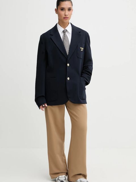 Abercrombie & Fitch spodnie damskie kolor zielony proste high waist KI156-4474-420 - zdjęcie produktu nr 2