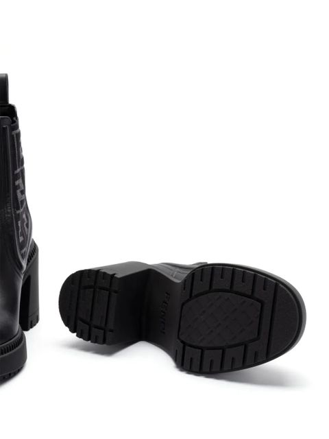 FENDI 65mm monogram-detailed boots - Black - zdjęcie produktu nr 2