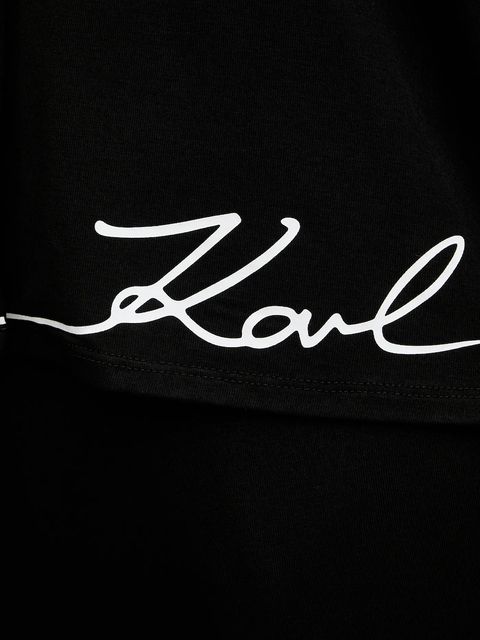 Karl Lagerfeld piżama damska kolor czarny B1W45010