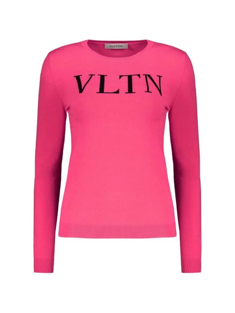 Valentino Garavani logo-intarsia sweater - Pink - zdjęcie produktu nr 1