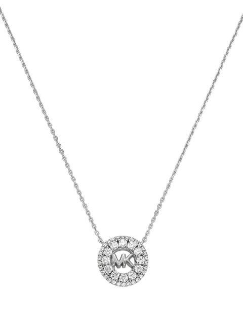 Michael Kors logo-pendant round necklace - Silver - zdjęcie produktu nr 2