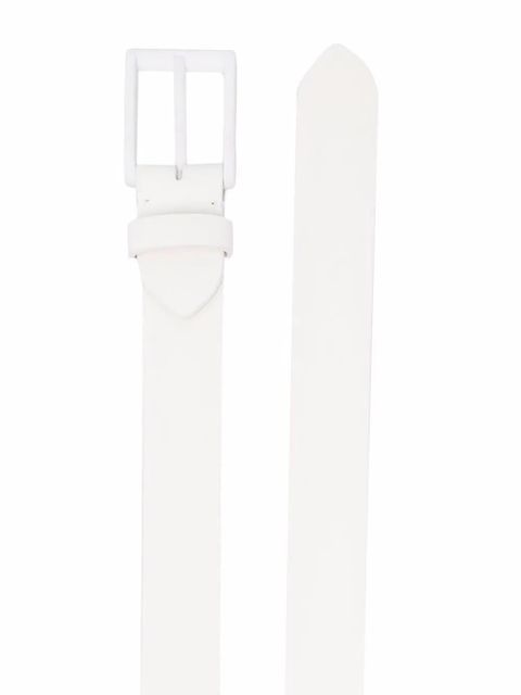 Maison Margiela tonal-buckle leather belt - White - zdjęcie produktu nr 2