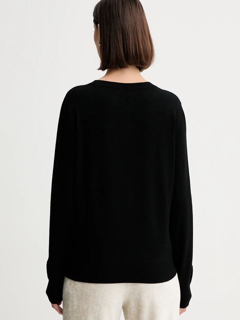 Twinset sweter damski kolor czarny lekki 252TF3032 - zdjęcie produktu nr 2