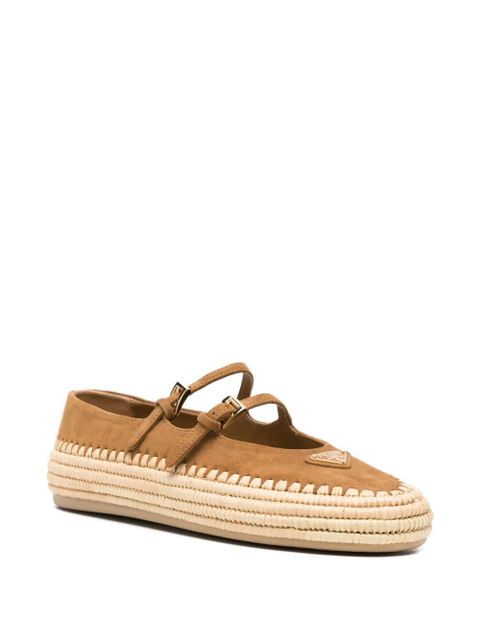 Prada logo-detail espadrilles - Brown - zdjęcie produktu nr 2
