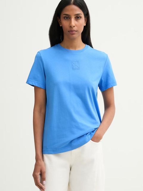 Calvin Klein T-shirt damski bawełniany - zdjęcie produktu nr 1