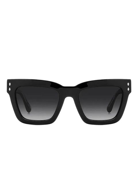 Isabel Marant Eyewear logo-print sunglasses - Black - zdjęcie produktu nr 1
