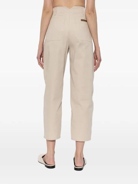 Max Mara pleated tapered trousers - Neutrals