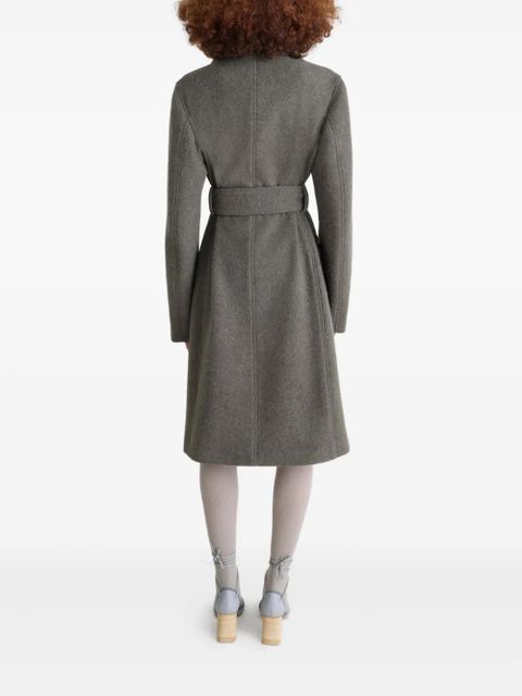 LEMAIRE belted tailored coat - Grey