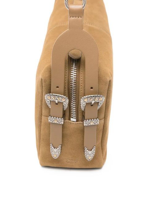 PINKO medium Keeper suede shoulder bag - Neutrals