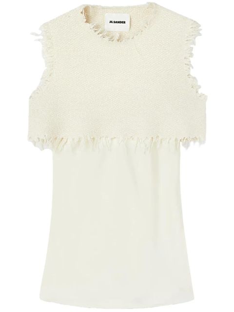 Jil Sander layered-design sleeveless top - White - zdjęcie produktu nr 1