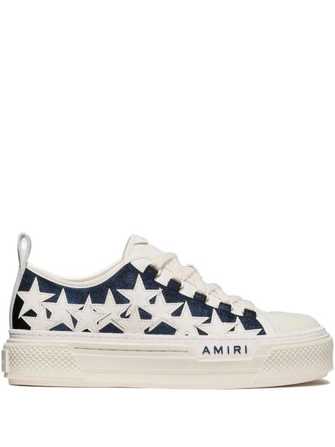 AMIRI Stars Court denim low-top sneakers - Neutrals - zdjęcie produktu nr 1
