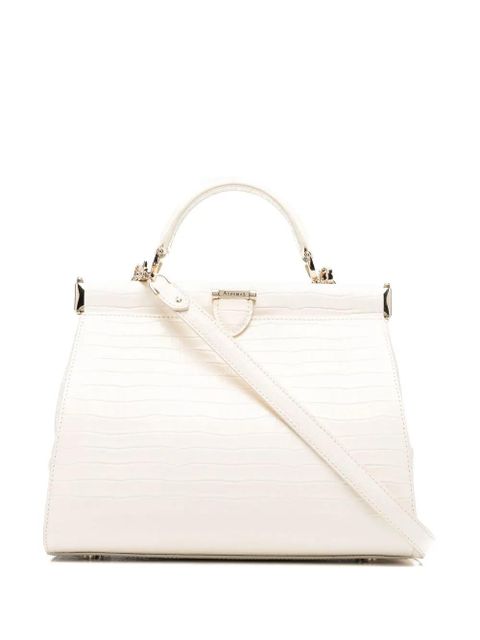 Aspinal Of London Florence Frame crocodile embossed bag - Neutrals - zdjęcie produktu nr 1
