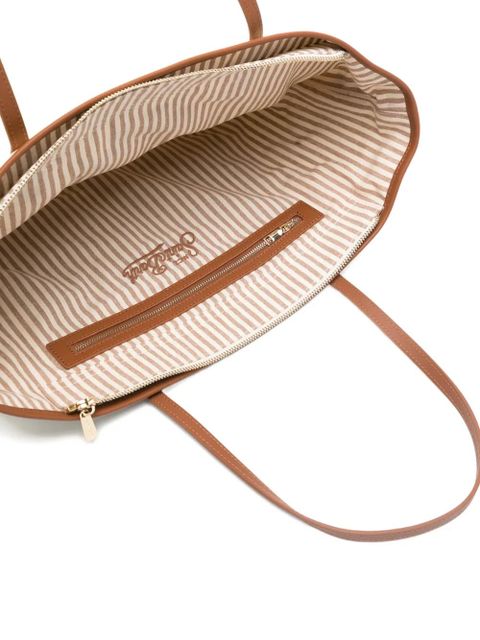 MC2 Saint Barth City embroidered-logo tote bag - Neutrals