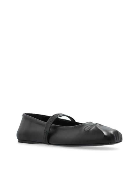 Marni bow ballerina shoes - Black