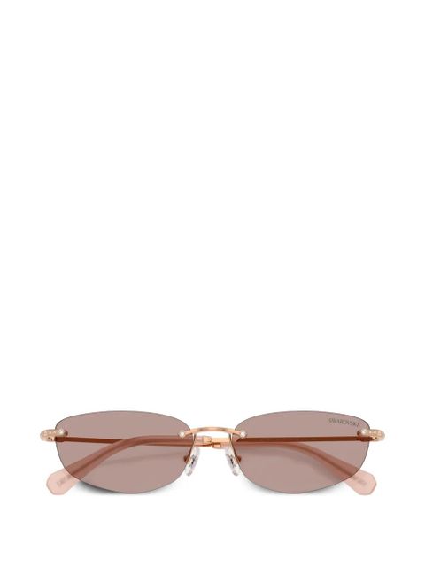 Swarovski rimless sunglasses - Gold