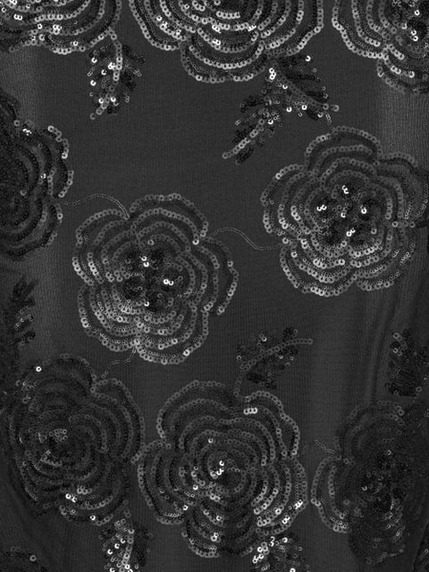 ROTATE BIRGER CHRISTENSEN sequin floral-embellishment maxi dress - Black - zdjęcie produktu nr 2